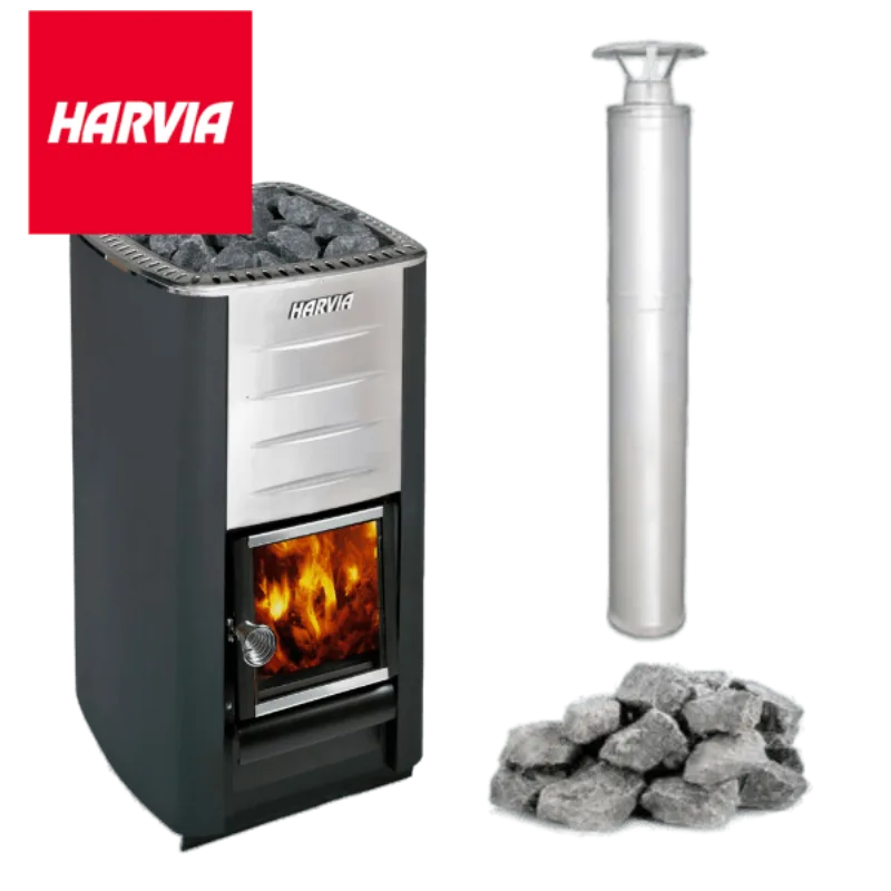 Harvia M3 Black 16.5kW Wood Fired Heater
