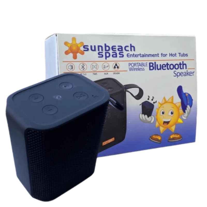 Splash Proof Portable Wireless Bluetooth Speaker (Black)